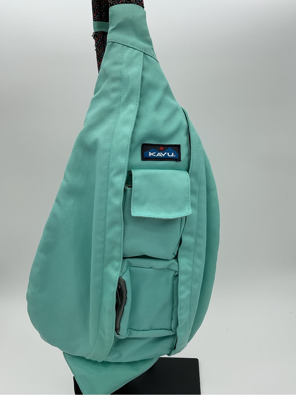 Kavu Mint Green Rope Sling Bag